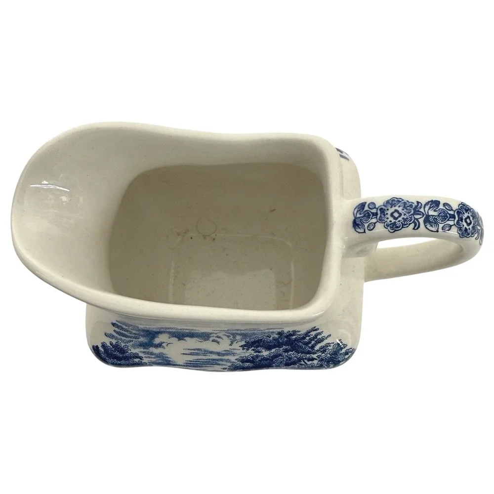 Liberty Blue Paul Revere Creamer & Betsy Ross Sugar Bowl Set England